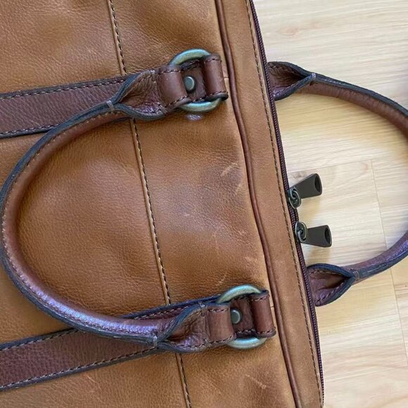 Fossil Mens Pebble Leather Briefcase - Picture 4 of 12